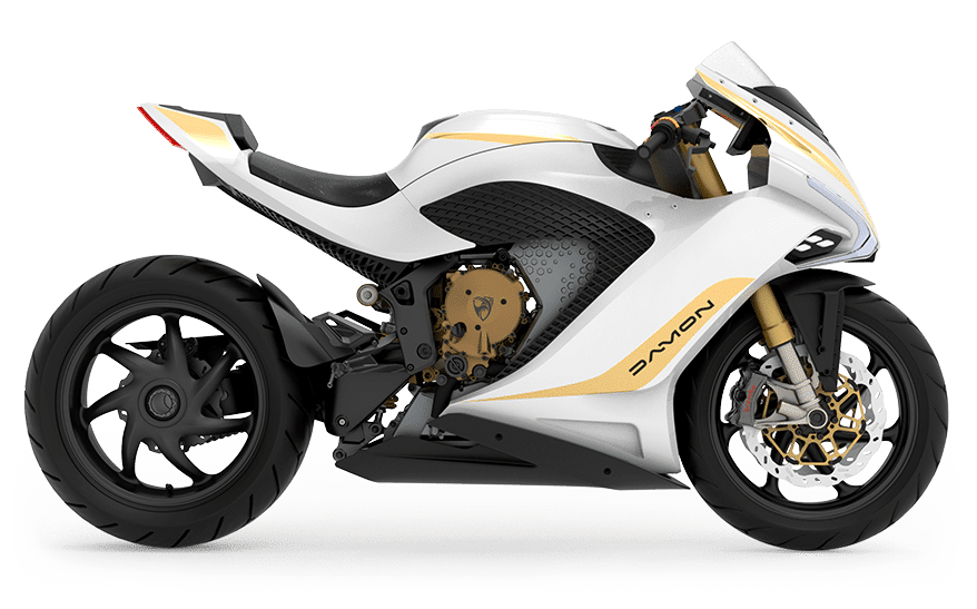 Damon Hypersport Premier new white motorcycle