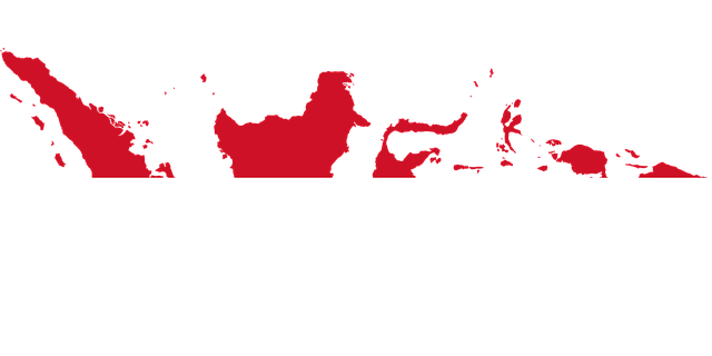 Indonesia flag map new