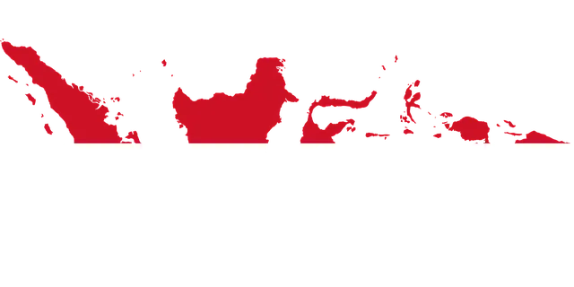 Indonesia flag map new