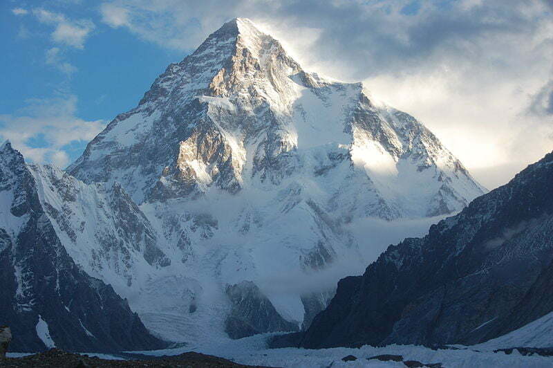 K2 Mountain top 10 highest mountains in the world
