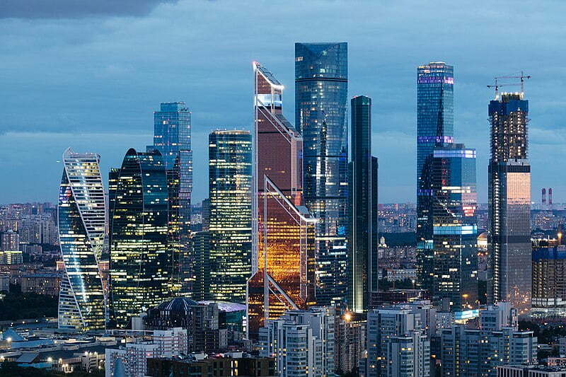 russia city financial center one of the top 10 largest economies of the world