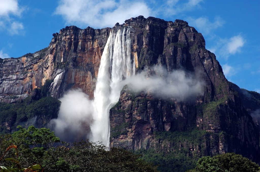 top 10 highest waterfalls in the world angle 