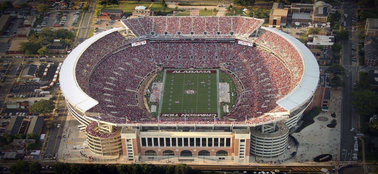Bryant–Denny new a biggest football stadium in the world