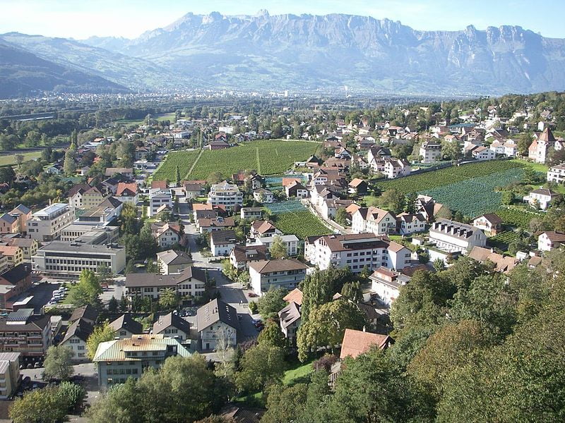 Liechtenstein city building and houses
