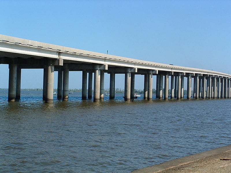 The Manchac Swamp Bridge one of the longest bridges in the world