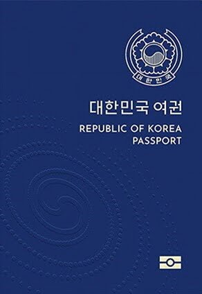 south korea Passport new
