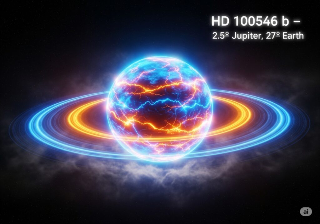 HD 100546 b – A Growing Giant