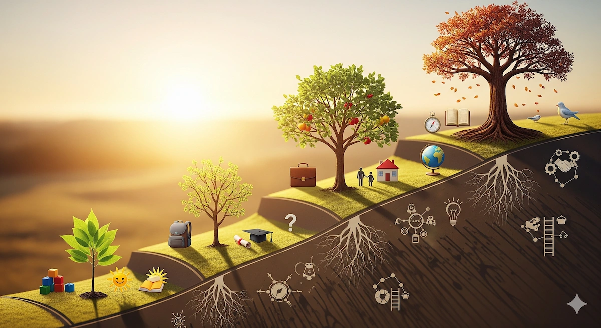 Tree symbolizing lifelong personal growth and development through Big Five Personality Test