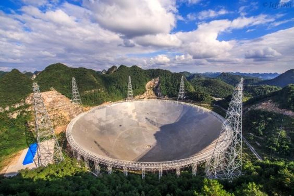 500-METER APERTURE SPHERICAL one of the biggest telescopes on earth